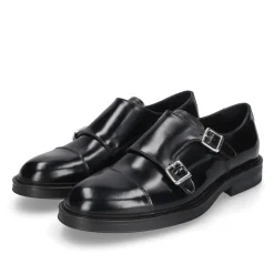 Heinrich Dinkelacker Schnallenschuh Florenz Plain CA schwarz Flache Schuhe