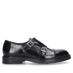 Heinrich Dinkelacker Schnallenschuh Florenz Plain CA schwarz Flache Schuhe
