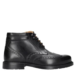 Heinrich Dinkelacker Schnürboots Buda Full Brogue BC schwarz Stiefel