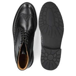 Heinrich Dinkelacker Schnürboots Buda Full Brogue BC schwarz Stiefel