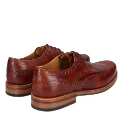 Heinrich Dinkelacker Schnürer Zürich Full-Brogue TC mittel-braun Schnürschuhe