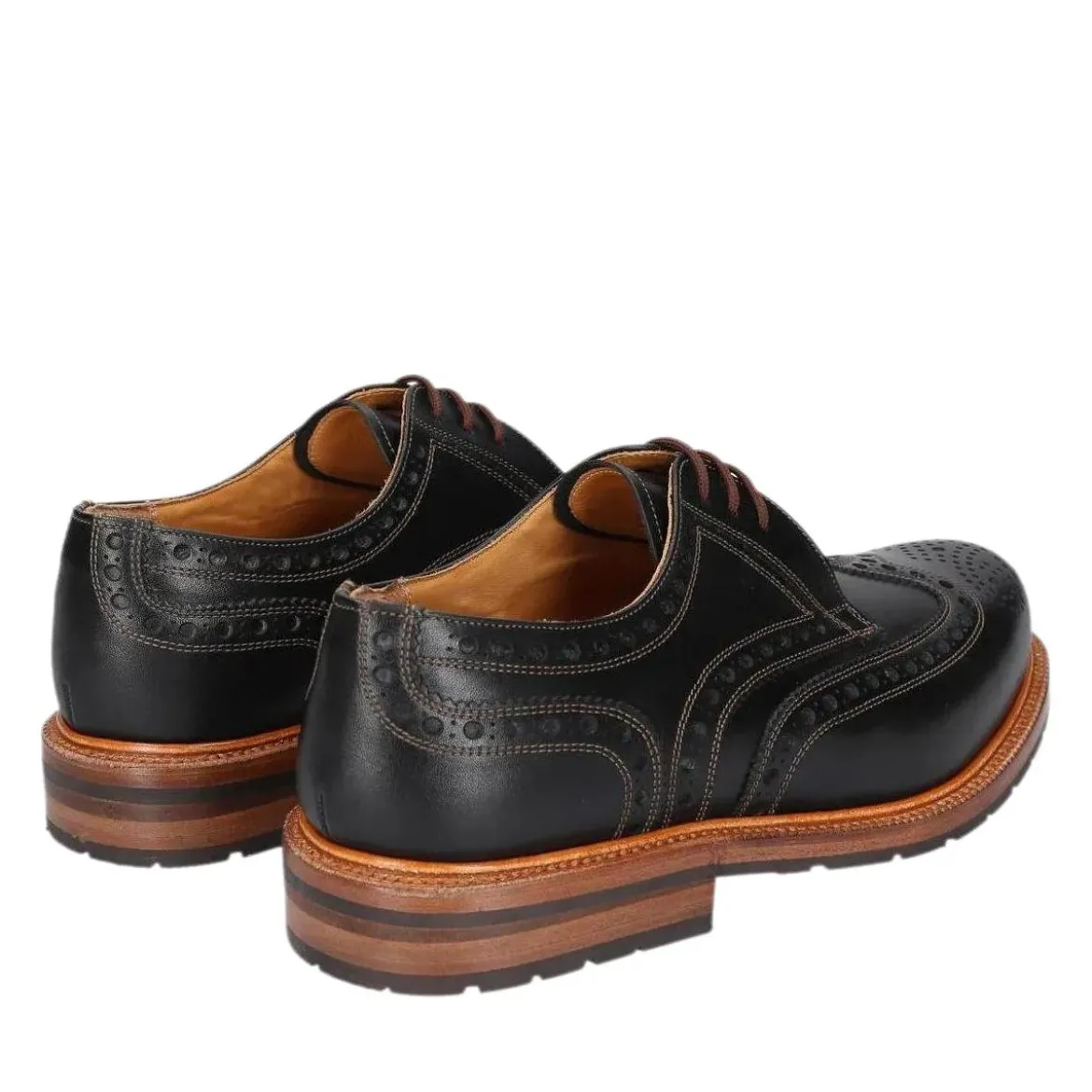 Heinrich Dinkelacker Schnürer Janosh K Full-Brogue FC schwarz Schnürschuhe