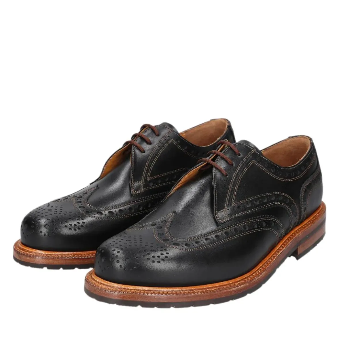 Heinrich Dinkelacker Schnürer Janosh K Full-Brogue FC schwarz Schnürschuhe