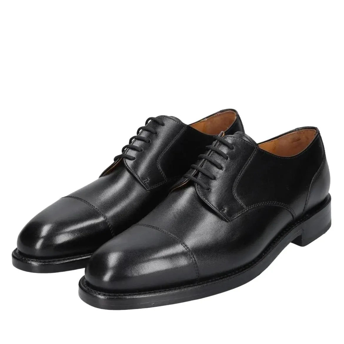 Heinrich Dinkelacker Schnürer Luzern Captoe BC schwarz Schnürschuhe