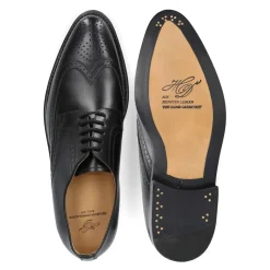 Heinrich Dinkelacker Schnürer Milano Full-Brogue BC schwarz Schnürschuhe