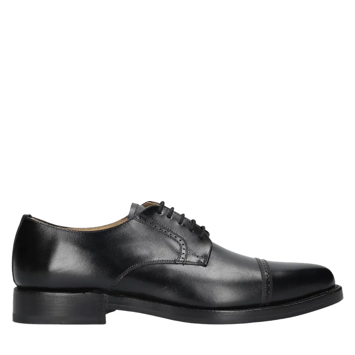Heinrich Dinkelacker Schnürer Milano Quarter-Brogue BC schwarz Schnürschuhe