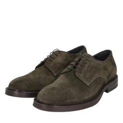 Heinrich Dinkelacker Schnürer Florenz Plain V dunkel-grün Schnürschuhe