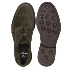 Heinrich Dinkelacker Schnürer Florenz Plain V dunkel-grün Schnürschuhe