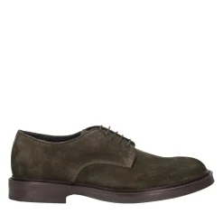 Heinrich Dinkelacker Schnürer Florenz Plain V dunkel-grün Schnürschuhe