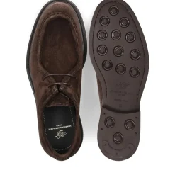 Heinrich Dinkelacker Schnürer Florenz Plain V dunkel-braun Schnürschuhe
