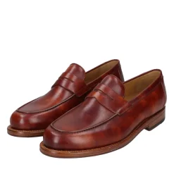Heinrich Dinkelacker Slipper Wien Plain TC mittel-braun Loafer
