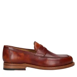 Heinrich Dinkelacker Slipper Wien Plain TC mittel-braun Loafer