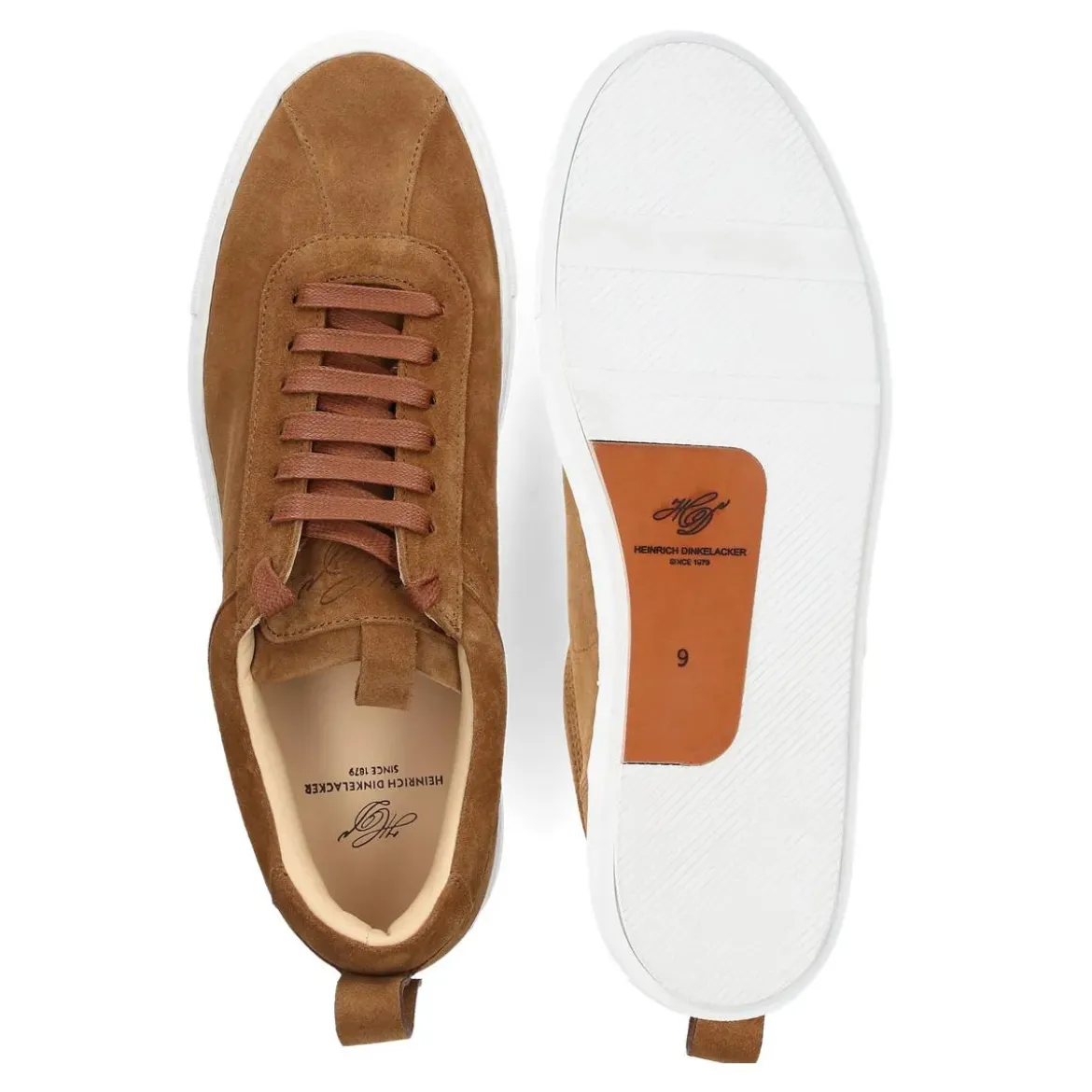 Heinrich Dinkelacker Sneaker Turin Sneaker V mittel-braun Low-Top-Sneaker