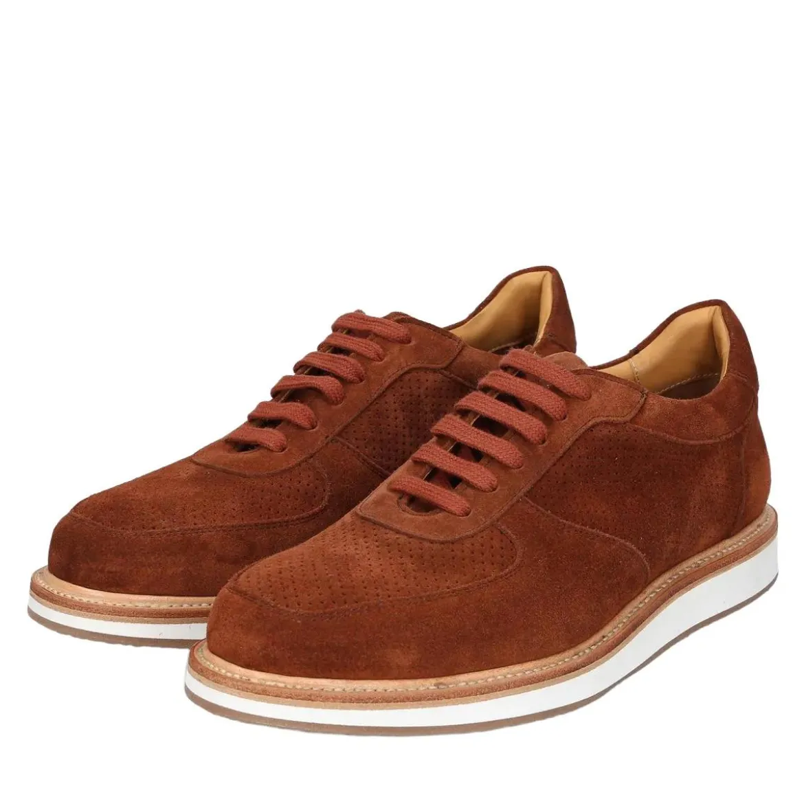 Heinrich Dinkelacker Sneaker London Sneaker V mittel-braun Low-Top-Sneaker