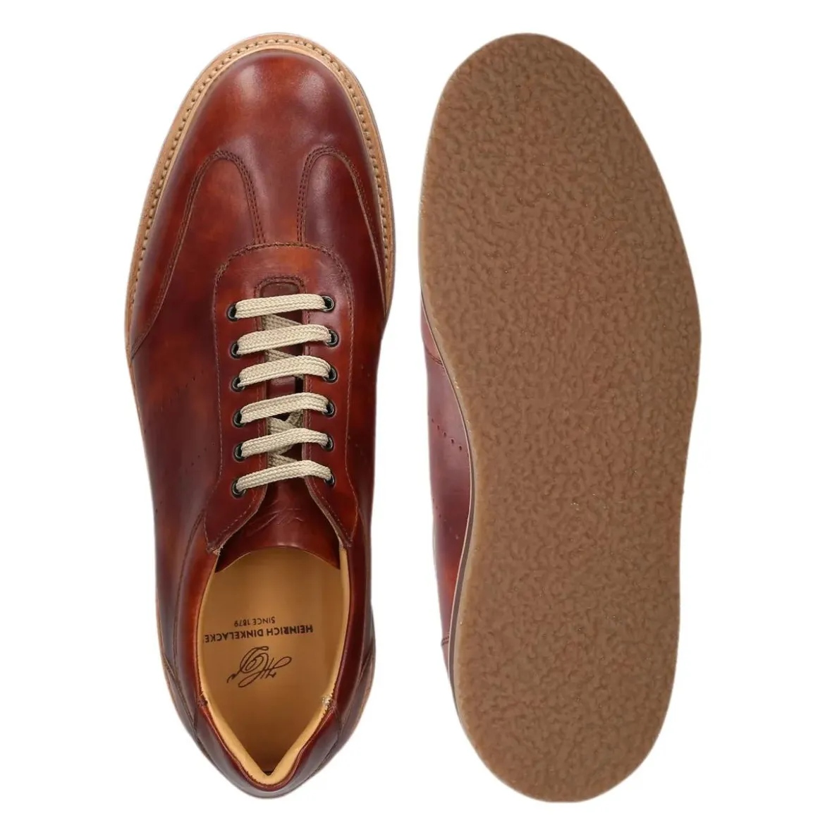 Heinrich Dinkelacker Sneaker London Sneaker TC mittel-braun Low-Top-Sneaker