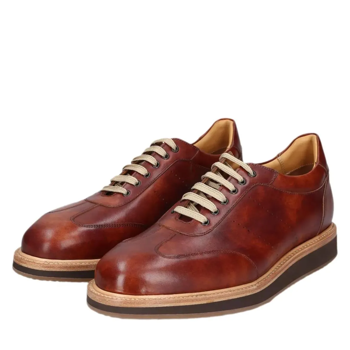 Heinrich Dinkelacker Sneaker London Sneaker TC mittel-braun Low-Top-Sneaker