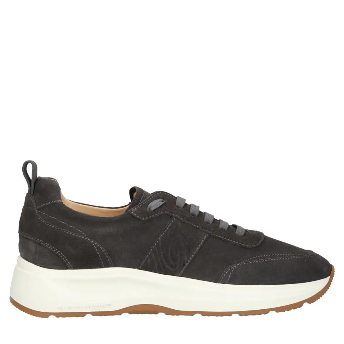 Heinrich Dinkelacker Sportliche Dynamik trifft auf zeitlose Eleganz: De dunkel-grau Low-Top-Sneaker