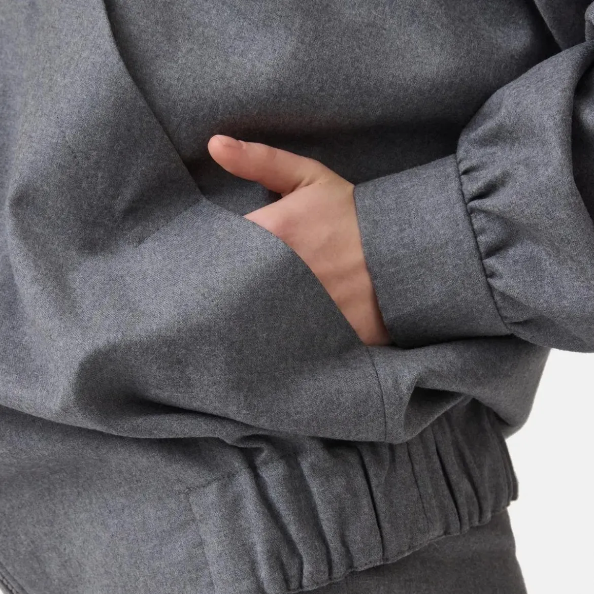 Helene Galwas Blouson Jacke mit Kapuze LUNA grau Blouson