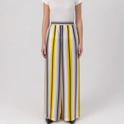Helene Galwas Hose aus Seidensatin JOHANNA gelb Hosenanzug