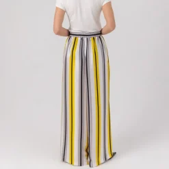 Helene Galwas Hose aus Seidensatin JOHANNA gelb Hosenanzug