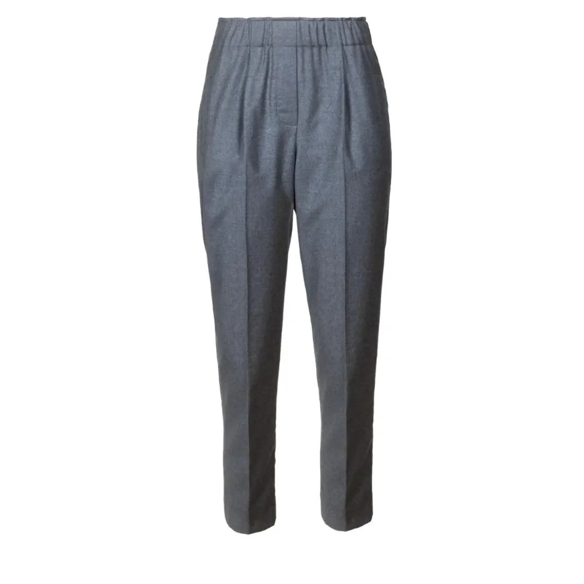Helene Galwas Hose im Jogger-Stil aus Wolle LOLA grau Hose