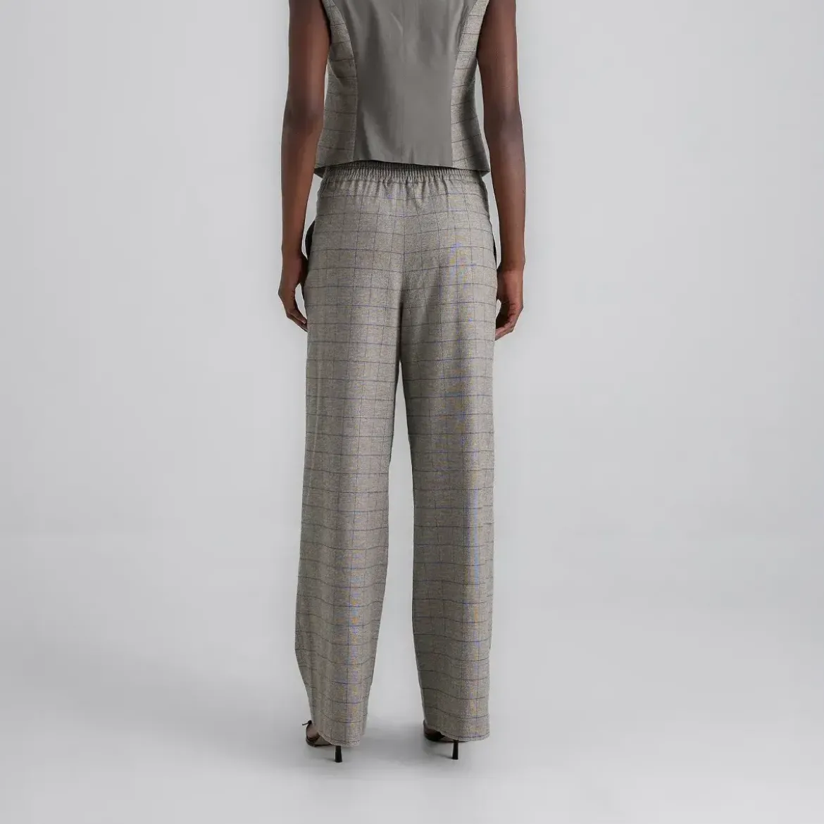 Helene Galwas Hose mit weitem Bein JOLA grau Hosenanzug