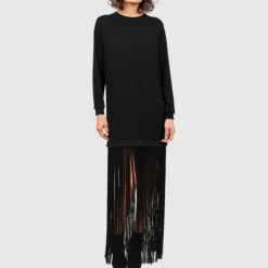 Helene Galwas Kleid EMILIA schwarz Strickkleid