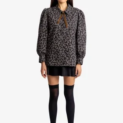 Helene Galwas Langarm Bluse HAIS dunkel-blau Bluse