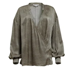 Helene Galwas Seidenbluse HALINA dunkel-grün Bluse