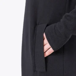 Helene Galwas Wollkleid CHLOÉRE schwarz Midikleid