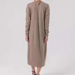 Helene Galwas Wollkleid CHLOÉRE mittel-braun Midikleid