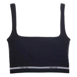 Helmut Lang Logo Bralette Top Schwarz Crop-Top