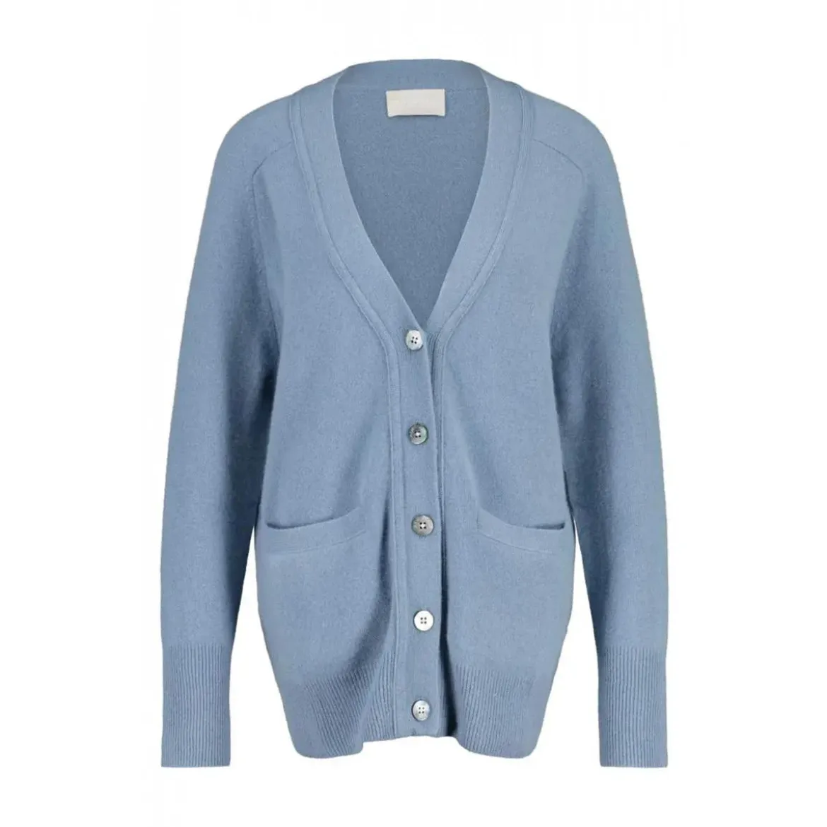 Hemisphere Weite Strickjacke aus Kaschmir blau Strickjacke