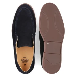 Henry Stevens Boots Elia LB- Edler Schlupfschuh für Herren- H dunkel-blau Chelsea Boots