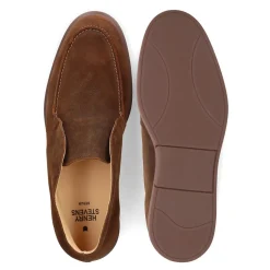 Henry Stevens Boots Elia LB- Edler Schlupfschuh für Herren- H braun Chelsea Boots