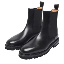Henry Stevens Der Bonnie Boot aus Boxcalf verfügt über e schwarz Chelsea Boots
