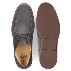 Henry Stevens George Boots Elia NGB- George Boot mit Norweger- hell-grau Schnürstiefel