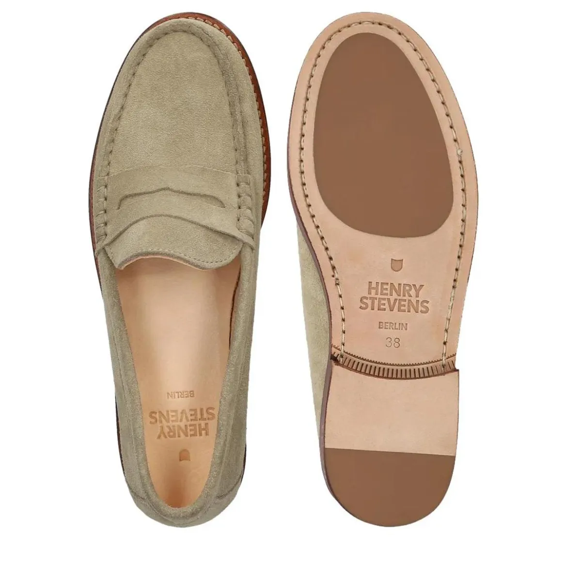 Henry Stevens Loafer Riley W PL beige Loafer