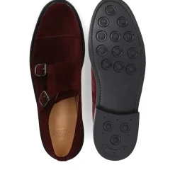Henry Stevens Schnallenschuh Winston CDM bordeaux Flache Schuhe
