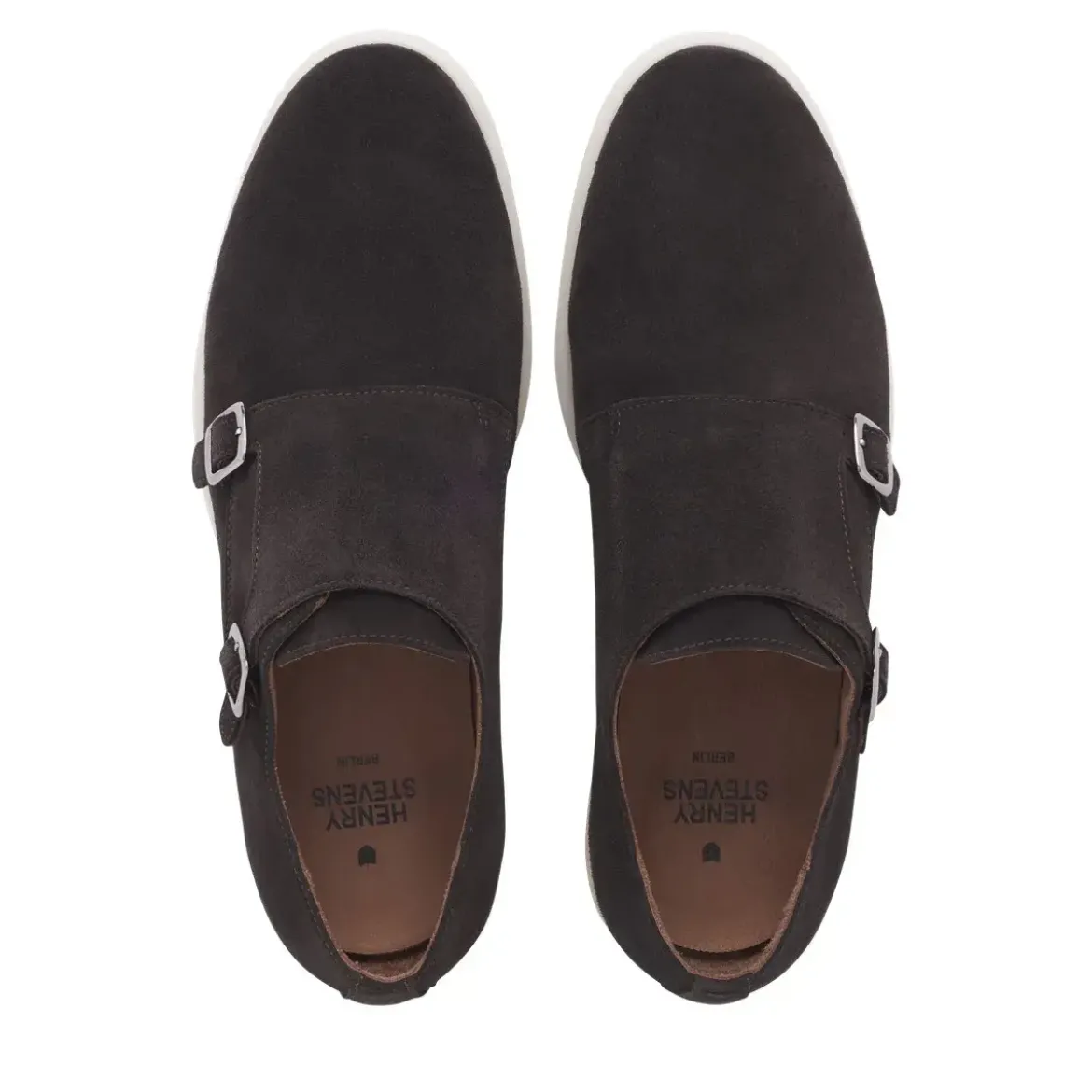 Henry Stevens Schnallenschuh Elia DM1 dunkel-braun Flache Schuhe