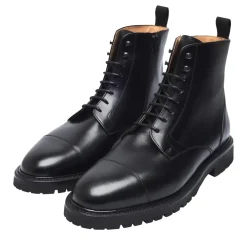 Henry Stevens Schnürboots Jones CDB3 schwarz Stiefel