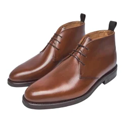 Henry Stevens Schnürboots Marshall GB2 mittel-braun Stiefel