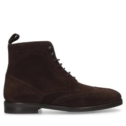 Henry Stevens Schnürboots Winston FBDB2- Verzierter Derby Boot dunkel-braun Schnürstiefel
