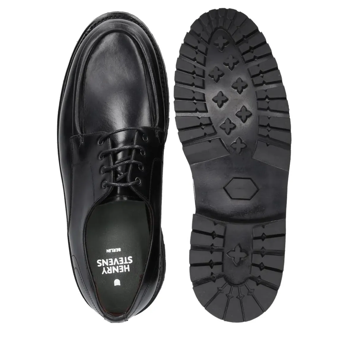 Henry Stevens Schnürer Harry N schwarz Schnürschuhe