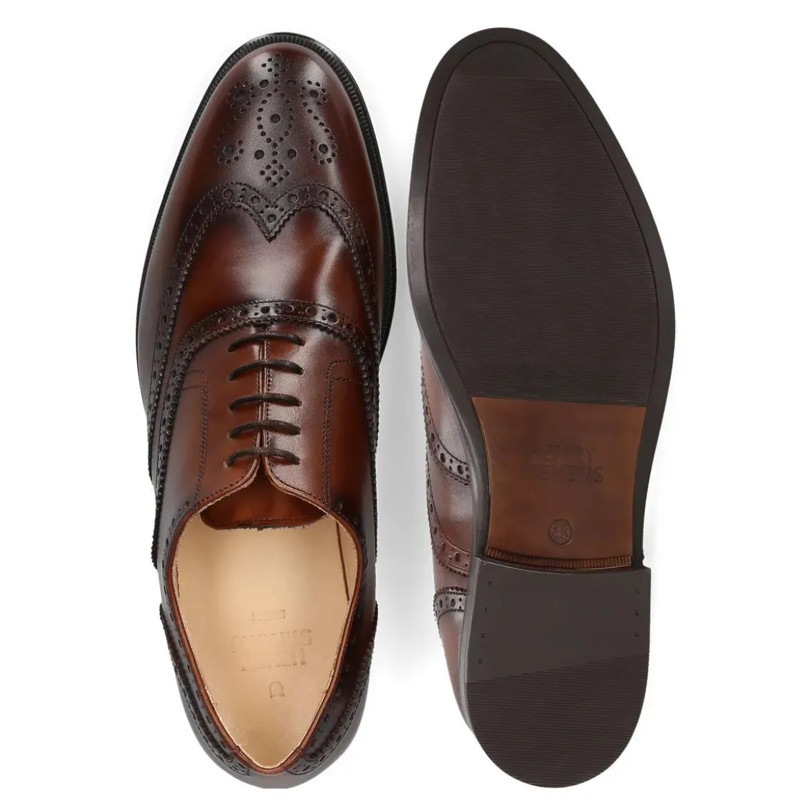 Henry Stevens Schnürer Wes FBO mittel-braun Schnürschuhe