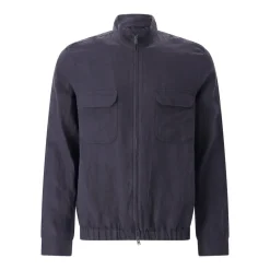 Herno Jacke ausLeinen blau Übergangsjacke