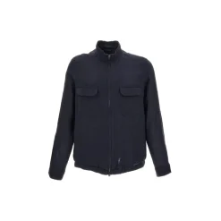 Herno Jacke ausLeinen blau Übergangsjacke