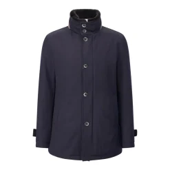 Herno Jacke aus Schurwolle Navy Übergangsjacke