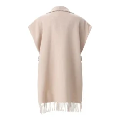 Herno Poncho aus Wolle & Kaschmir beige Poncho