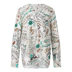 Herzensangelegenheit Blusenshirt aus Seide Creme Bluse